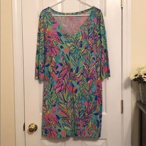 Lily Pulitzer 3/4 length sleeve cotton dress